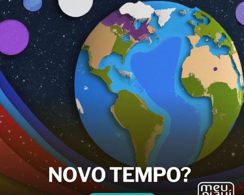 Ilustração do planeta terra no espaço. Novo Tempo? Coluna Dário Castro. Revista Meu Piauí.