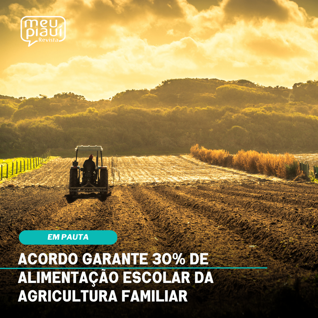 Acordo garante 30% de alimentação escolar da agricultura familiar