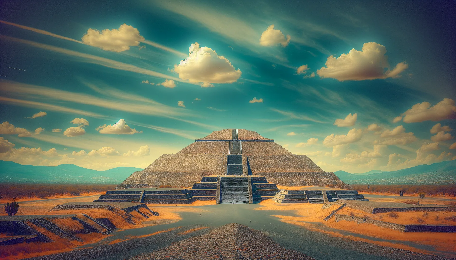 Teotihuacan: Explorando suas Raízes Culturais

Teotihuacan é um sítio arqueológico localizado no México, a cerca de 50 km da Cidade do México. É um dos sítios mais importantes e misteriosos da América Central, conhecido por suas impressionantes pirâmides e artefatos antigos.

A cidade foi construída por volta do ano 200 a.C. e atingiu