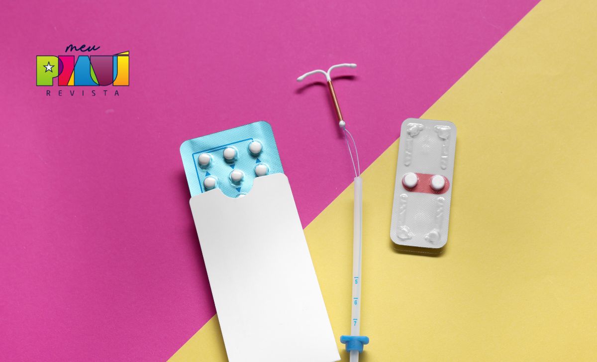 Foto representando métodos contraceptivos usados por mulheres
