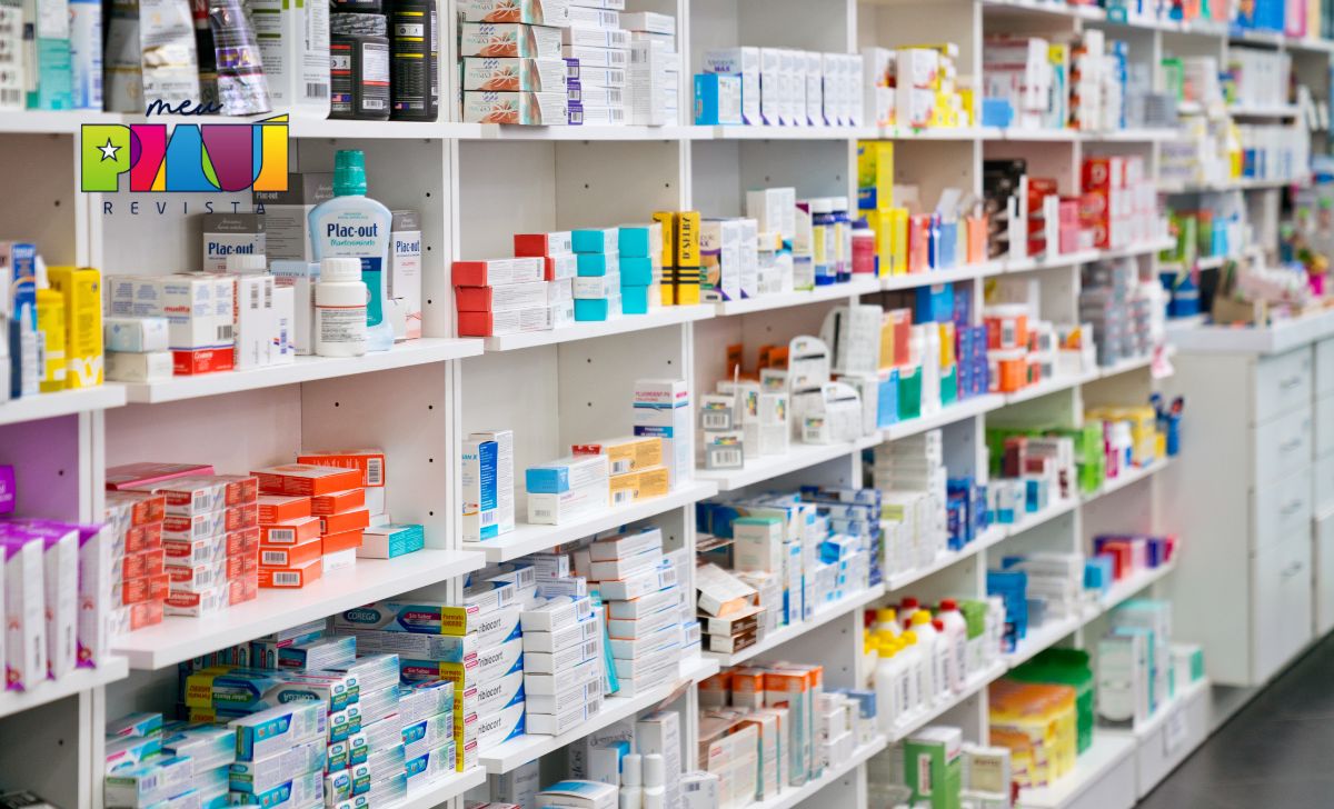 foto de estoque de farmácia